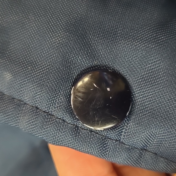 80s 90s Navy Blue Windbreaker Pacific Northern Railway Faux Fur 1980 1990 Retro - Picture 8 of 16